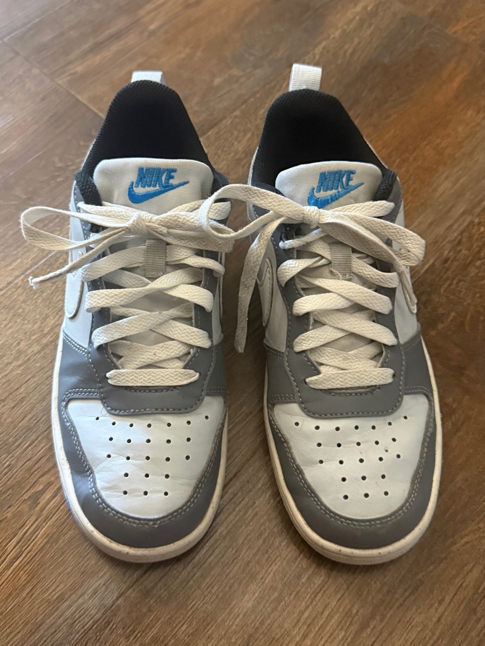 Nike Court Borough Low Recraft 'Platinum Cool Grey Photo Blue' Youth 4